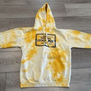 National Geographic Parks Project Medium Yellow Tie Dye Pullover Hoodie Outdoors